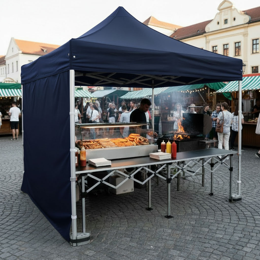 Marktzelt 3 x 3 m Set mit Theke